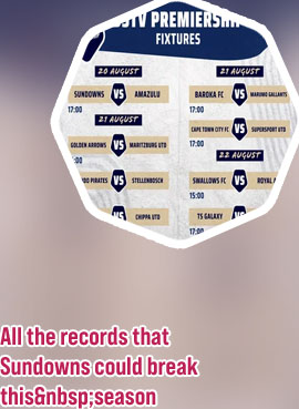 Sundowns remaining psl fixtures